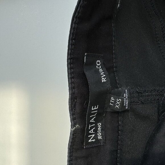RW&CO Black Natalie jeggings for women Size XXS Mid Rise - Picture 4 of 9